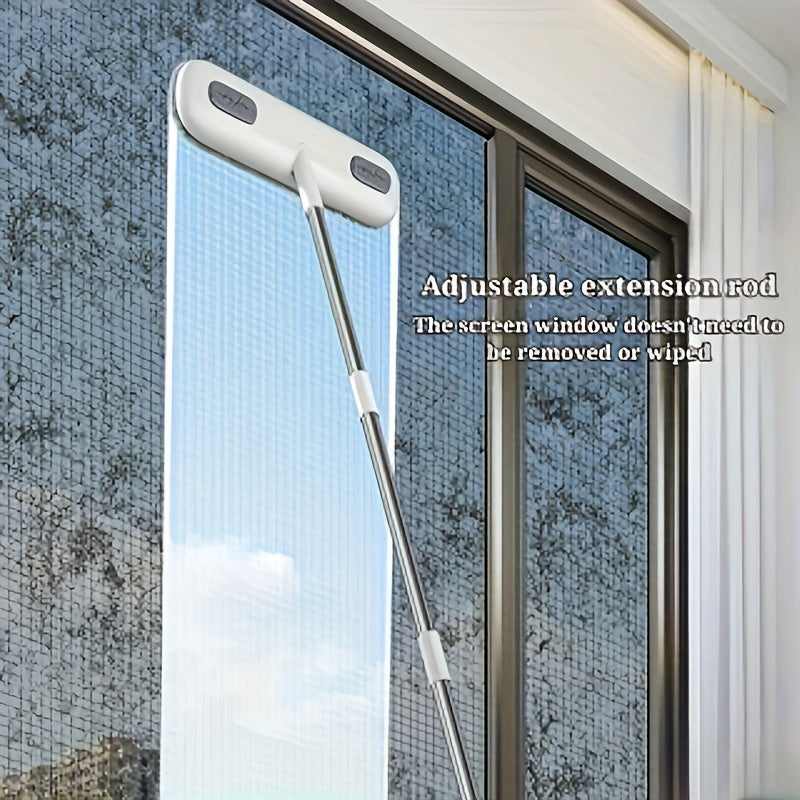 cleaning brush retractable handle screen