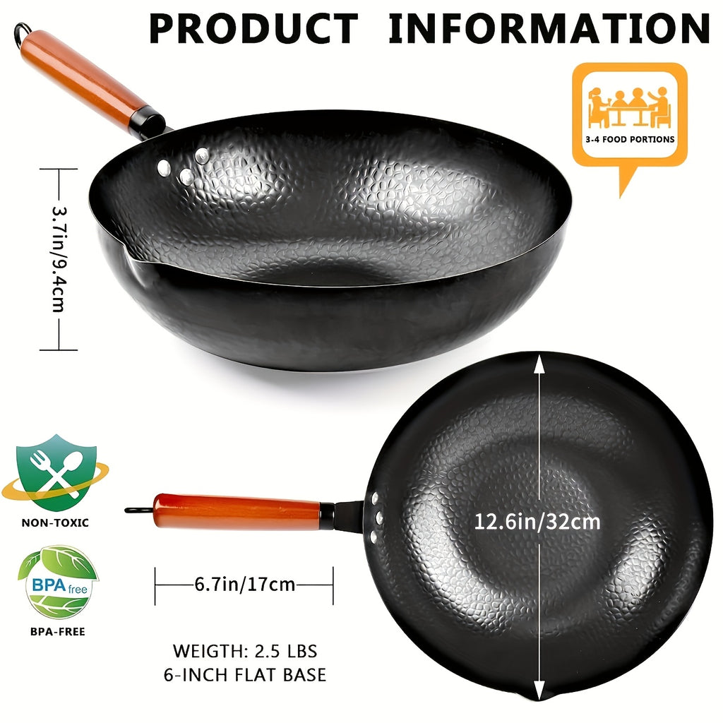 wok   frying pan wok set nonstick 12 6 inch pan 13