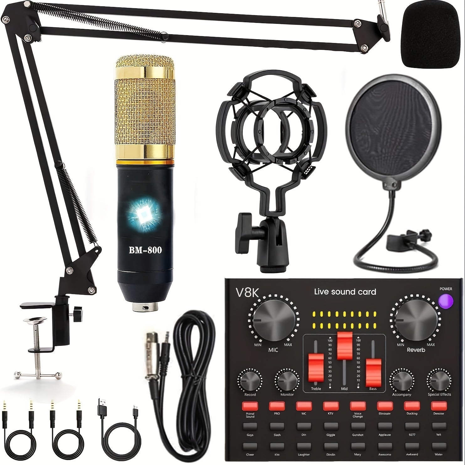 recording kit podcast music mixer equipment