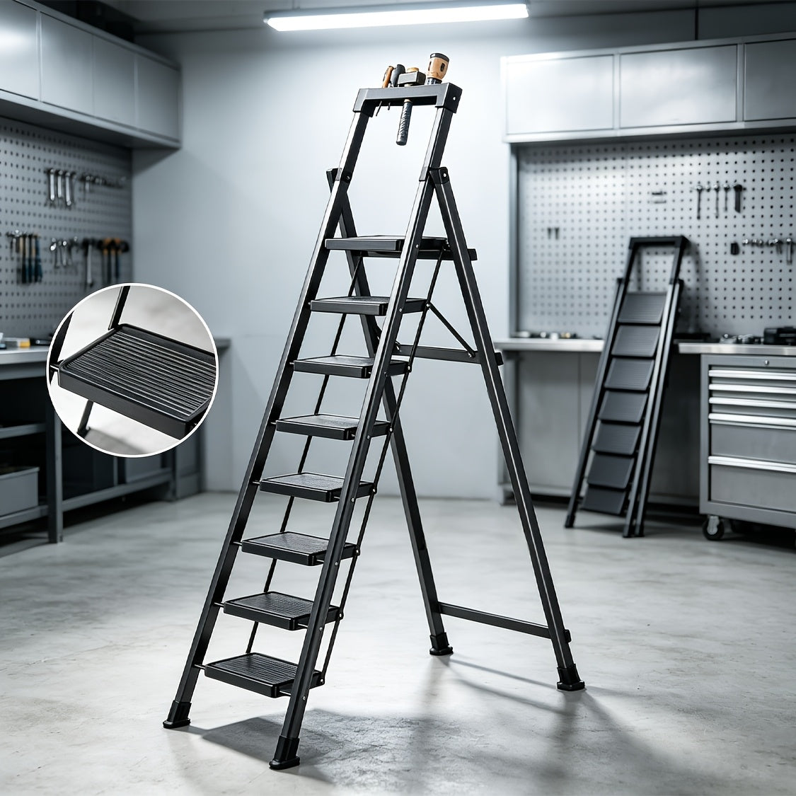 heavy duty   step ladder platform folding step stool
