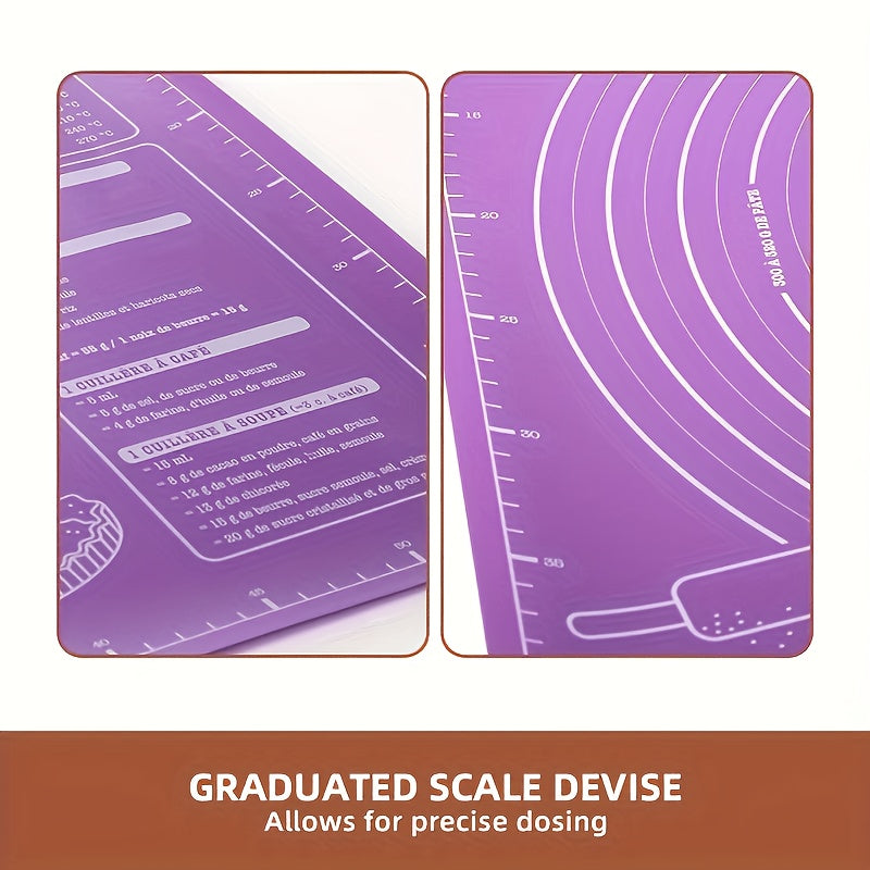 2pcs set extra large kneading mat measurement guide 60x46