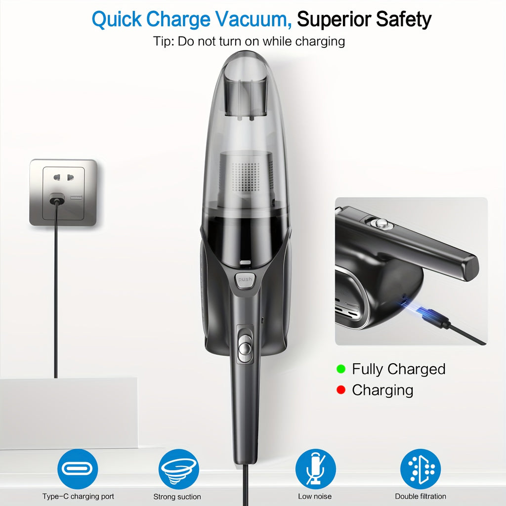 portable household vacuum cleaner 6000pa powerful suction