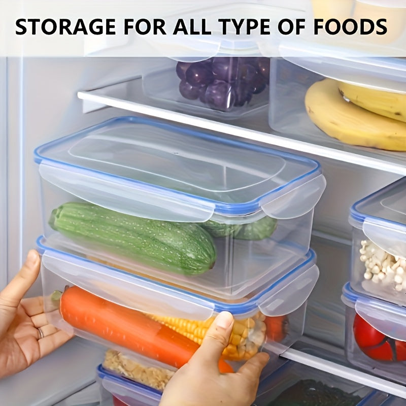 8pcs set   4 containers 4 lids multi size transparent