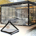1 transparent pvc tarp holes suitable garden balcony terrace