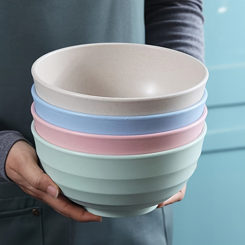 4pcs non breakable cereal bowl set 24oz pp plastic bowls