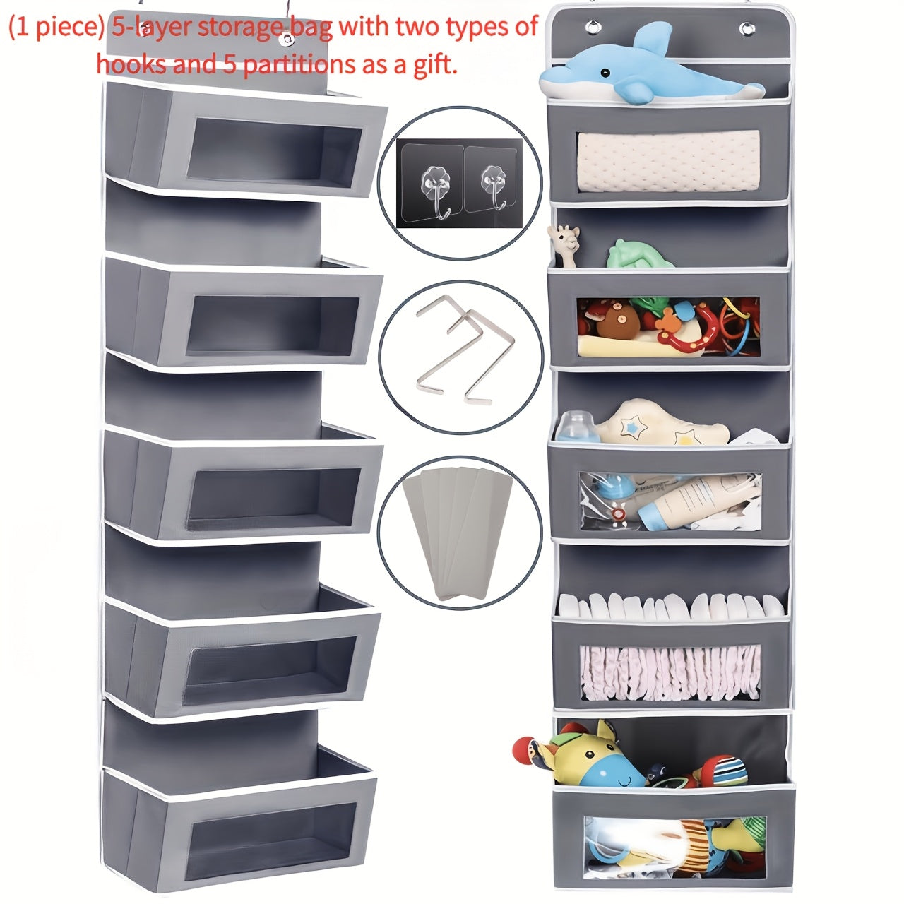 5 layer behind door storage rack 19 96kg load bearing