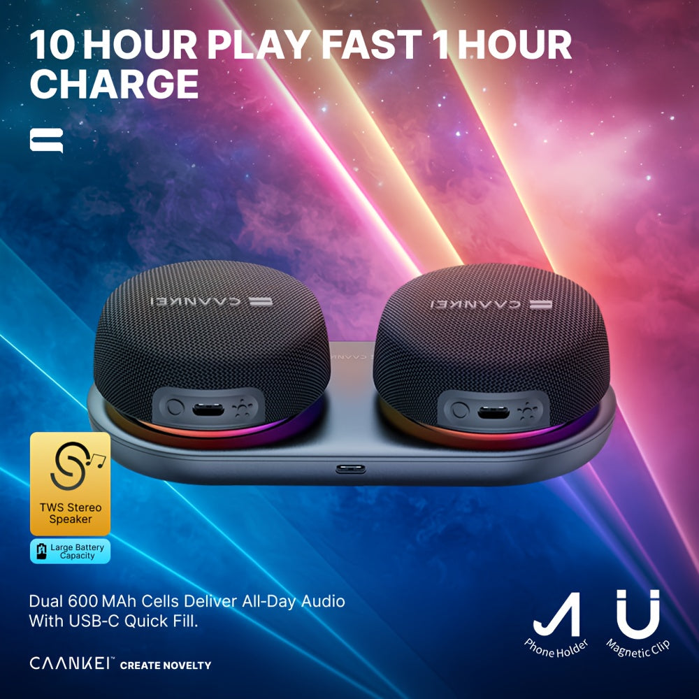 latest compact portable speaker a charging base 60 hour