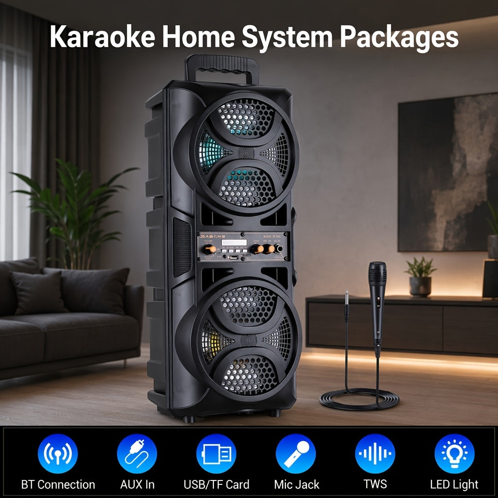 3000w portable bluetooth speaker   5 subwoofer stereo