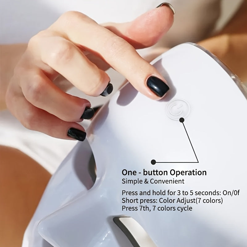a 7 color facial mask machine portable facial care device