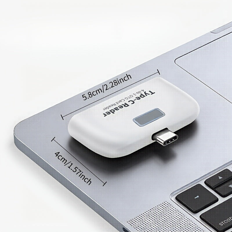 otg card reader usb c 4 in 1 sd tf reader writer portable