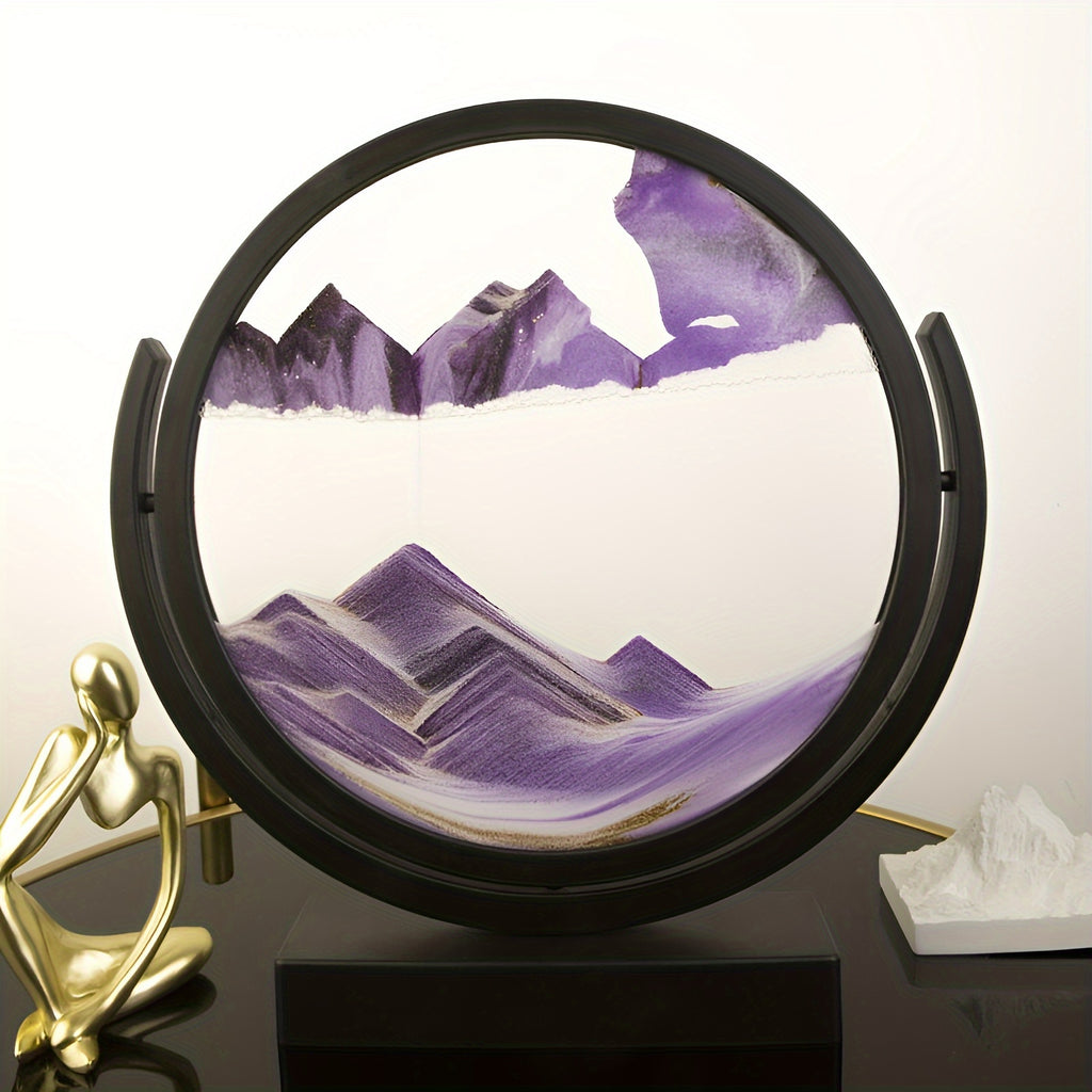3d flowing sand painting living room hourglass glass