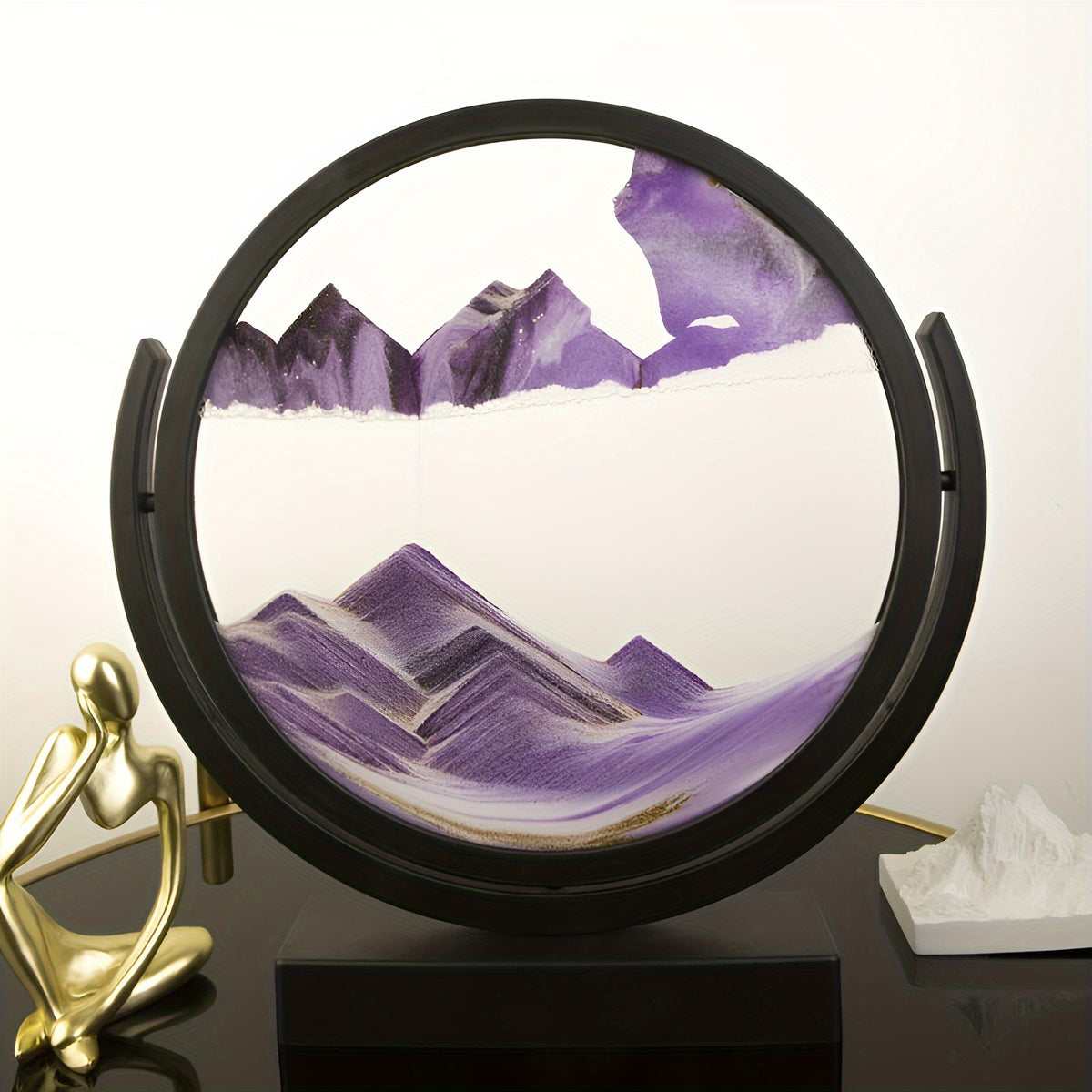 3d flowing sand painting living room hourglass glass