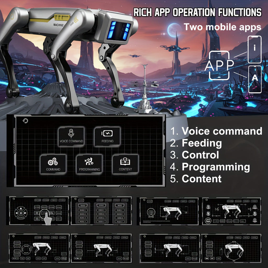 flash intelligent robot dog 2 4ghz remote