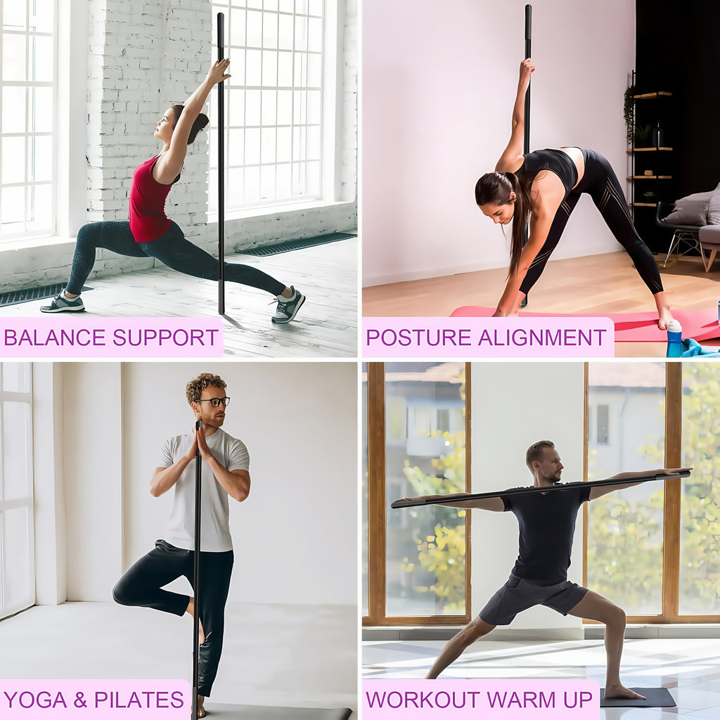 adjustable yoga wand sturdy durable iron construction