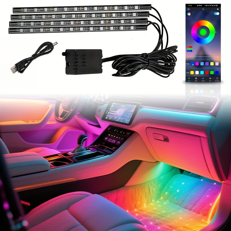 rgb car led light kit multi   usb powered diy
