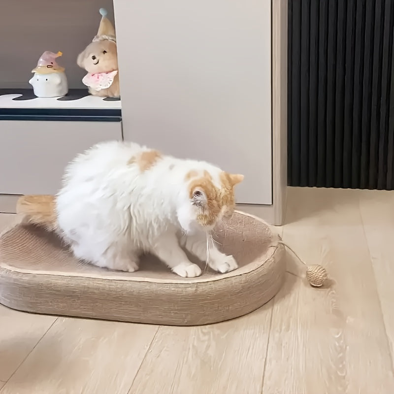 1pc large durable jute cat scratching post integrated toy