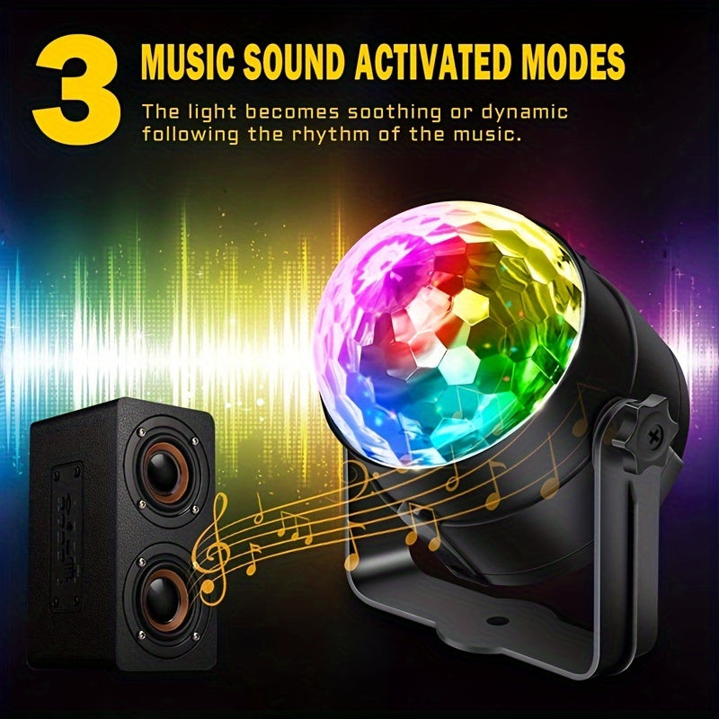2 4pcs   sound activated party lights remote
