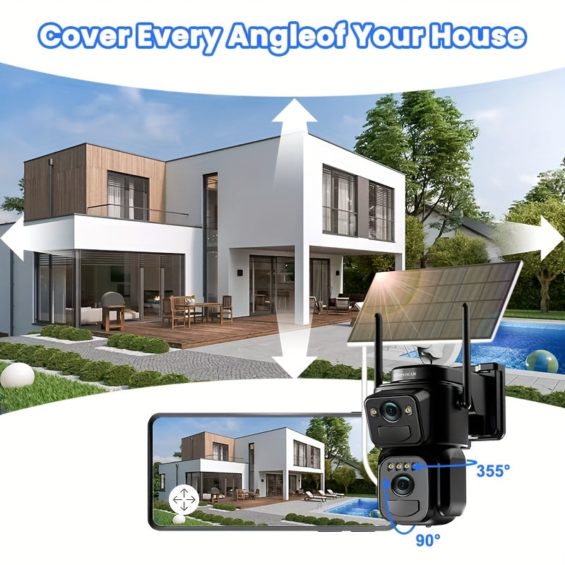 ip66 waterproof 10x   degree low power cctv solar
