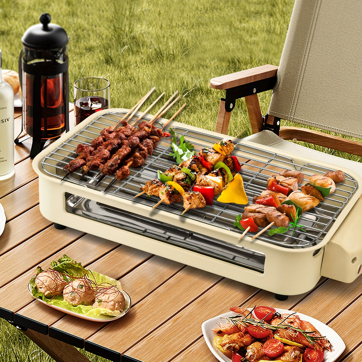 smokeless electric grill indoor grill removable non stick