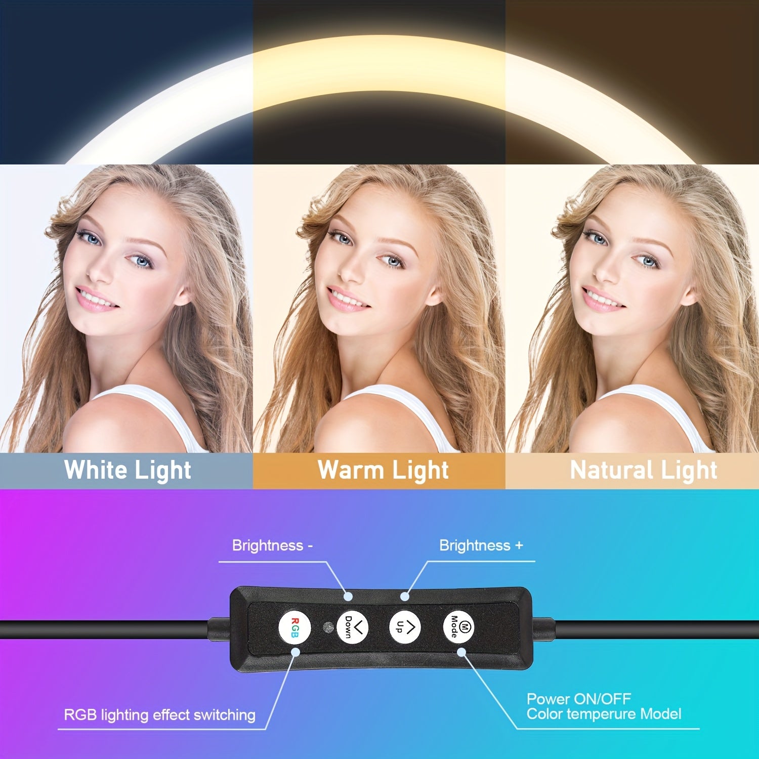 12 adjustable ring light 63 adjustable tripod