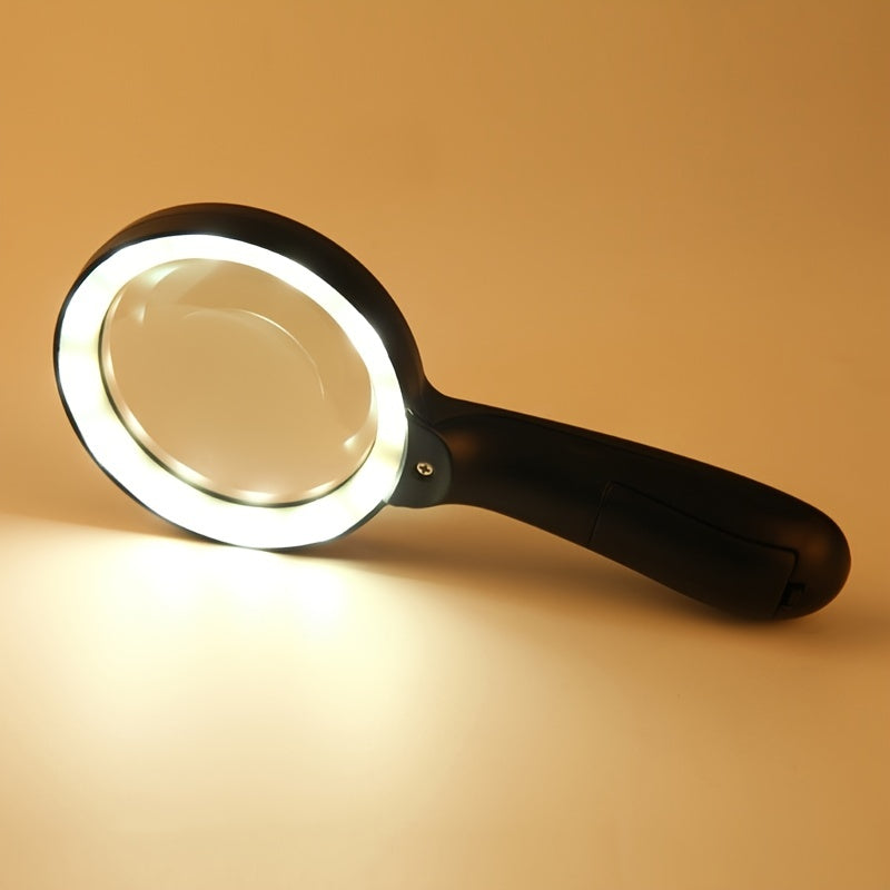 lighted magnifying glass 10x hand held large reading