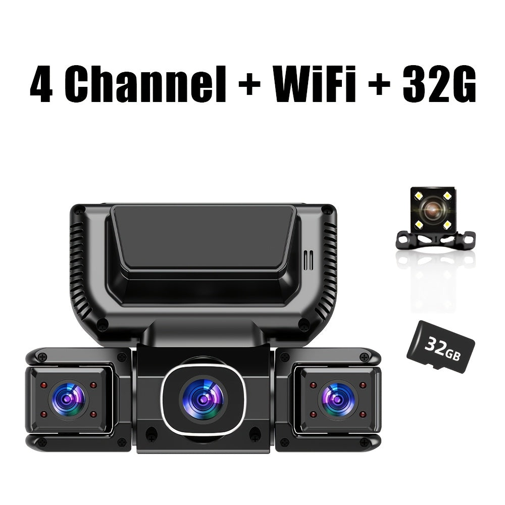 360 dash cam car 4 channel recording   3