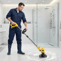wireless rotating floor cleaner   2 brushes 4 mop pads a