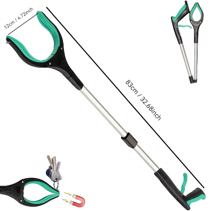 folding extra long grabber reacher tool rotating   strong
