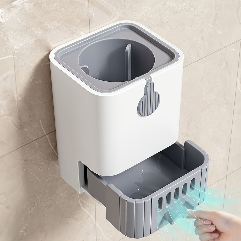 1 set toilet brush kit wall mounted holder long handle