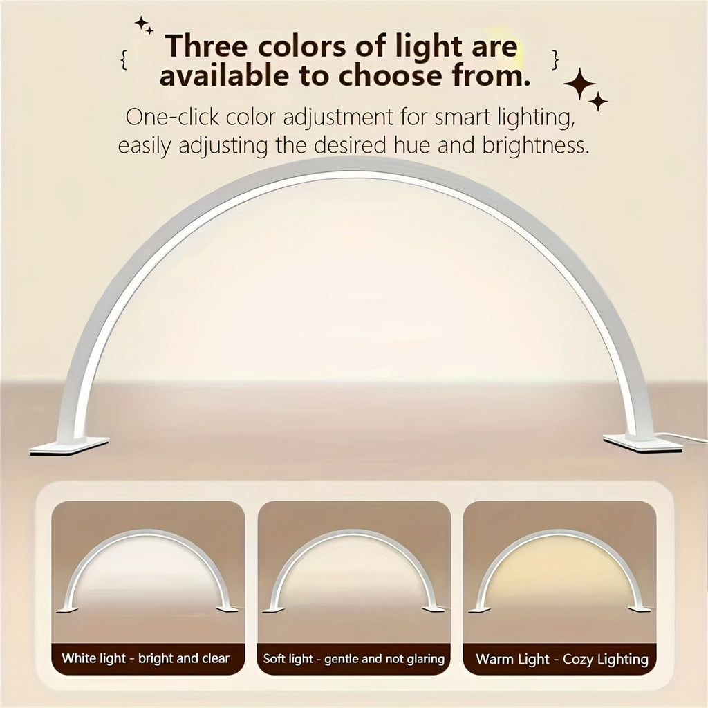 white   led desk lamp adjustable brightness