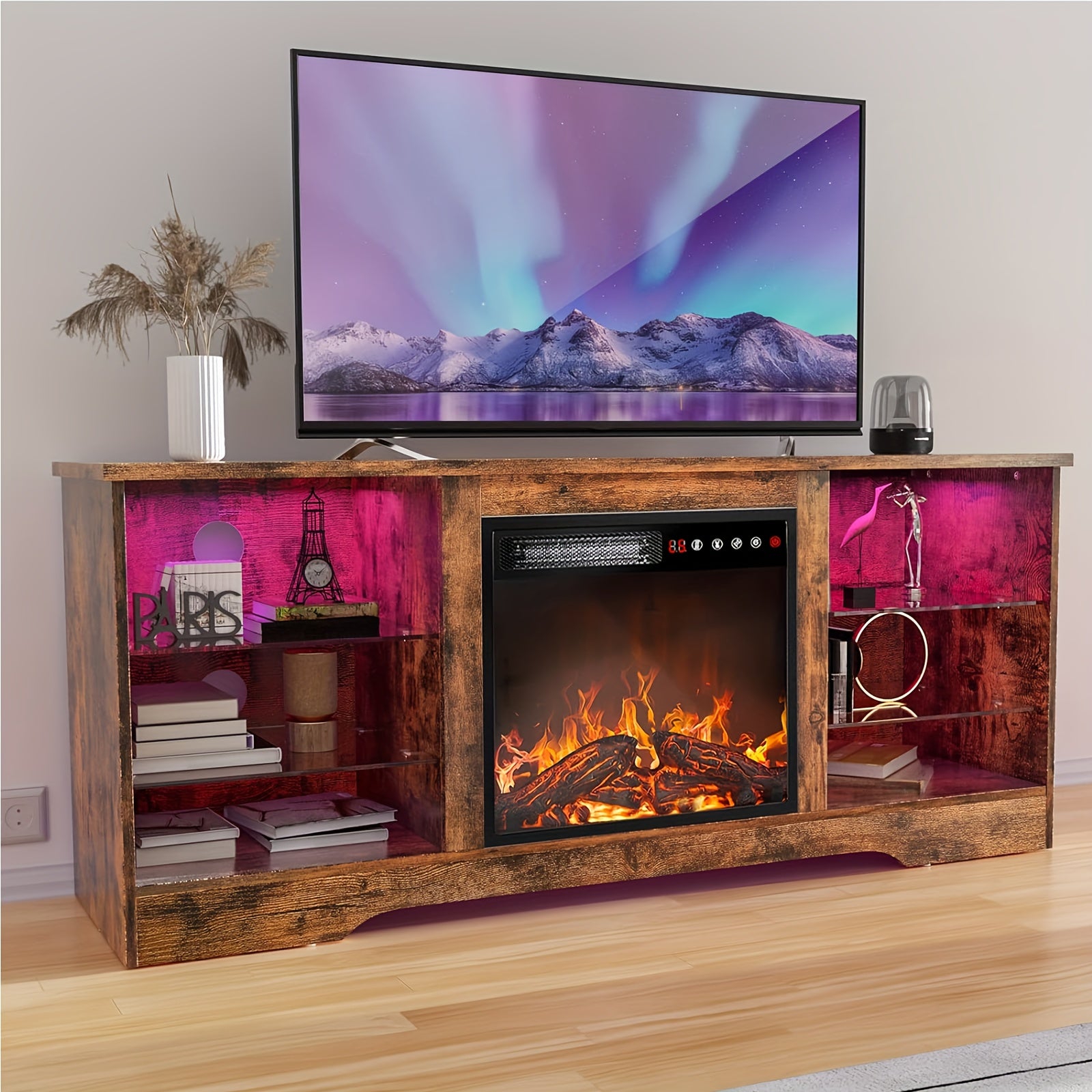 fireplace tv stand 18 inch fireplace modern entertainment
