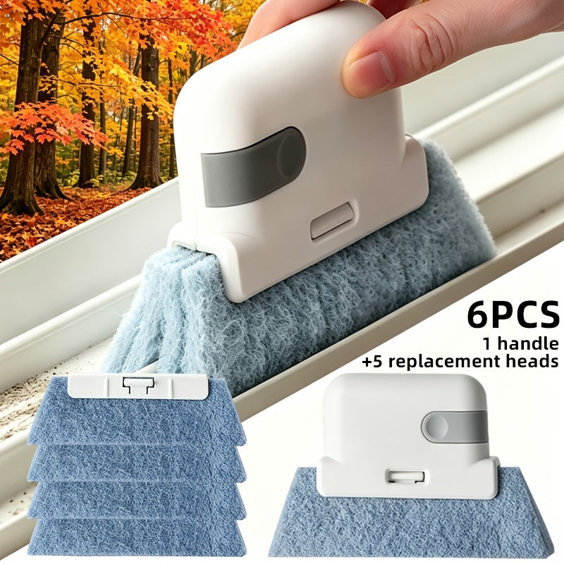 6pcs 1pc handle 5pcs brush heads universal door window track