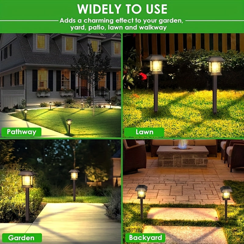 12pcs solar pathway lights   bright led solar