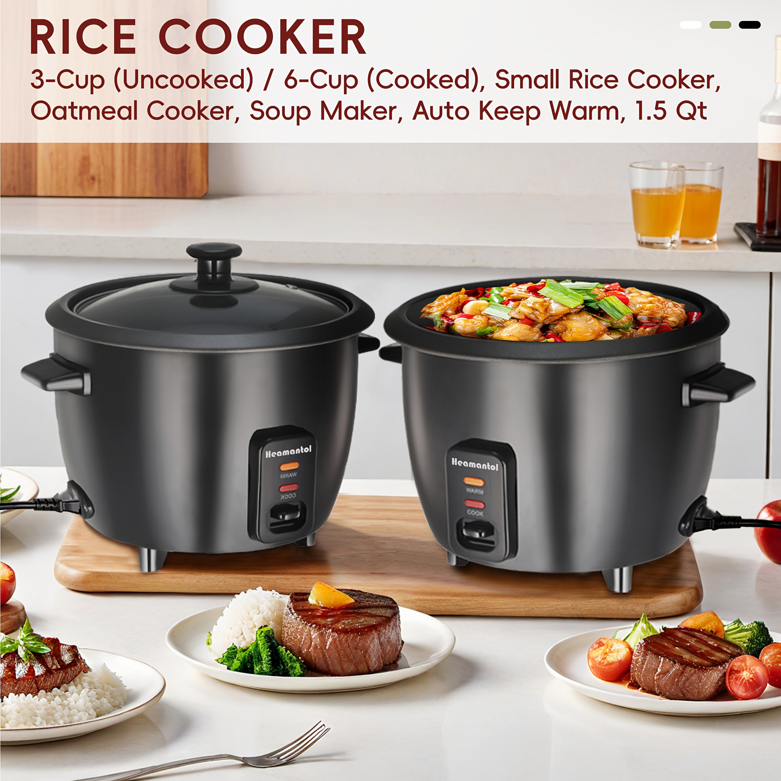 rice cooker removable nonstick pot yogurt maker auto keep