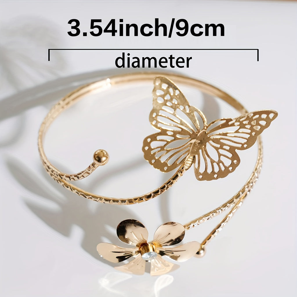2pcs modern golden silvery   floral metal curtain