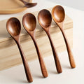 2pcs wooden spoons suitable stirring eating japanese wooden