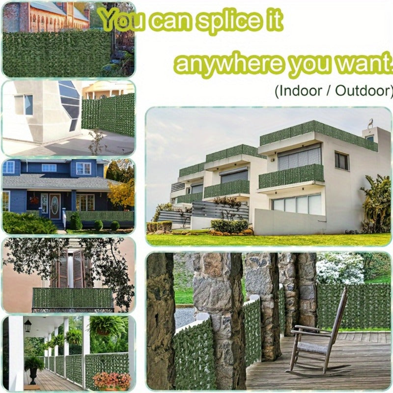 realistic artificial ivy privacy fence 119 x 40 perfect