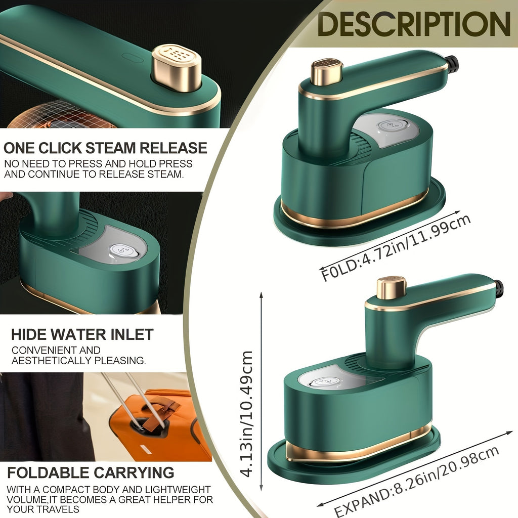 mini portable folding steam iron 180 rotating