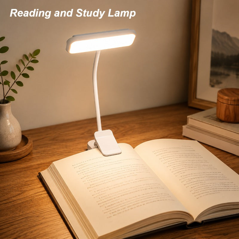 1pc rechargeable led clip reading   flexible