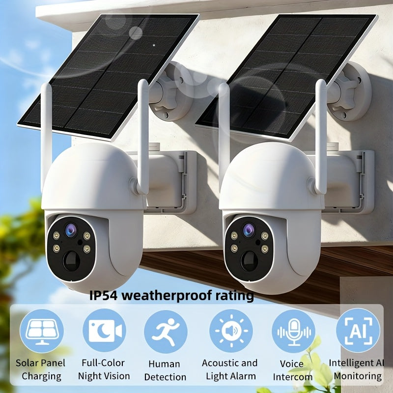 2 pack waterproof outdoor hd security cameras ip54 rated