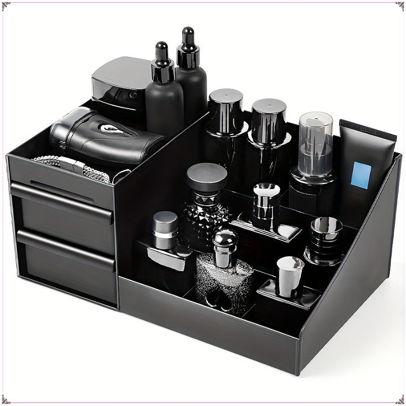large capacity drawer style cosmetic storage box multi layer