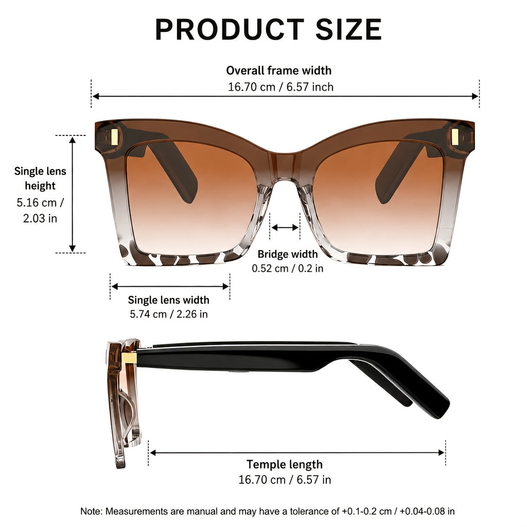 2026 new womens cat eye smart glasses bluetooth 6 0 wireless