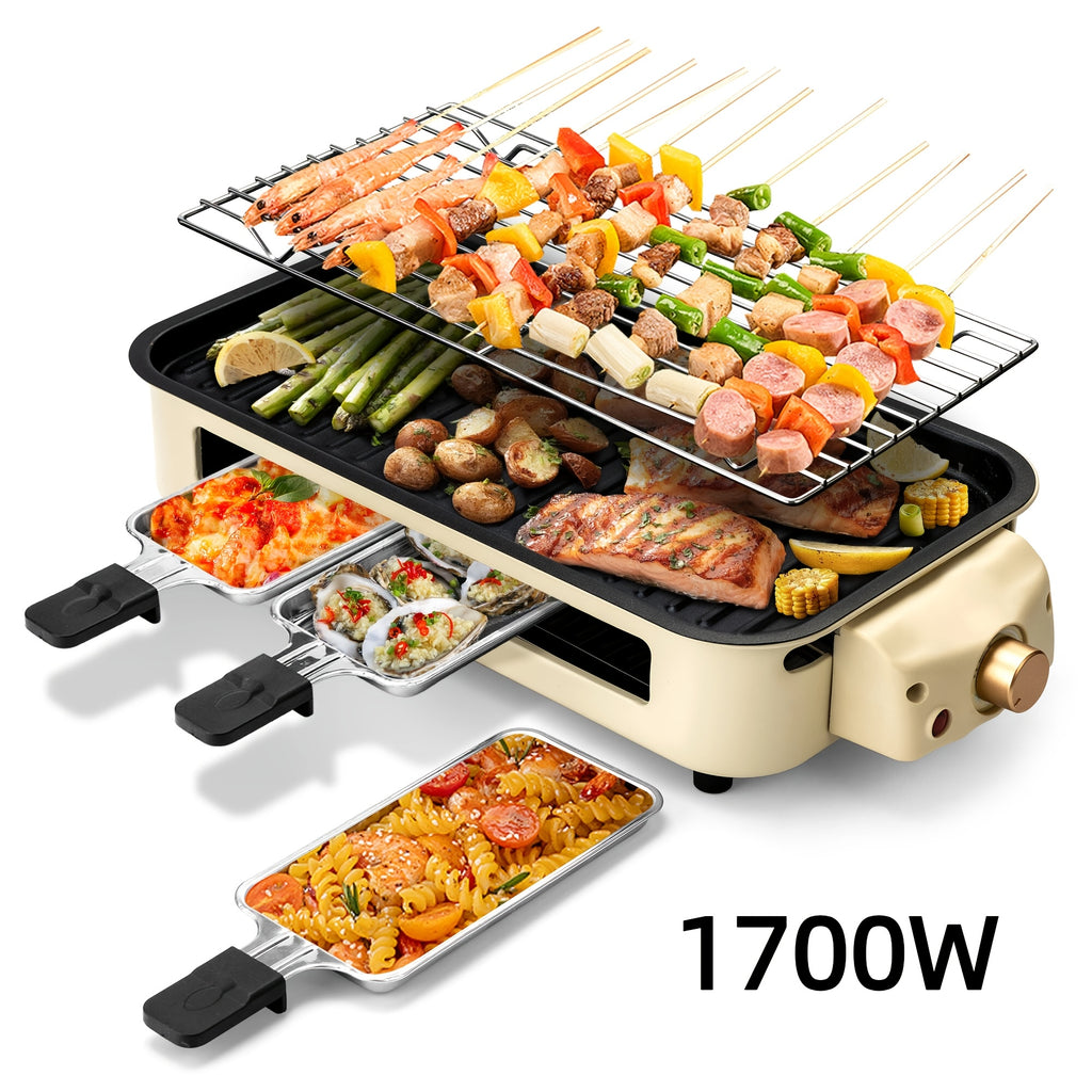 smokeless electric grill indoor grill removable non stick