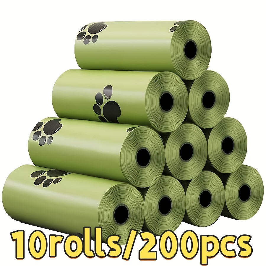 10 rolls 200pcs pet waste bags portable pet waste bag refill