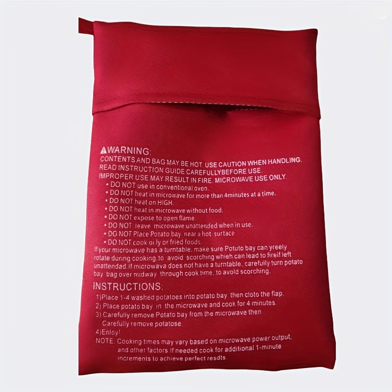 1pc reusable microwave potato cooker bag   baked