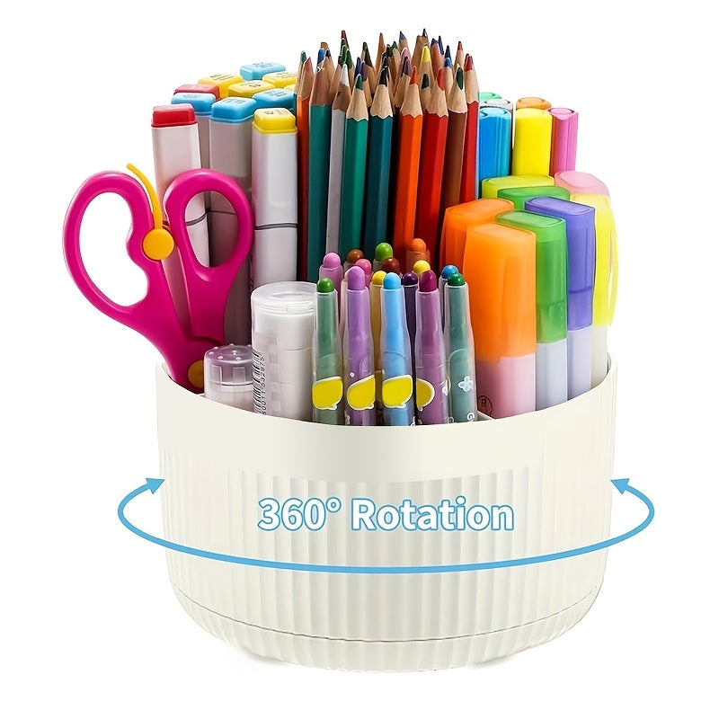 360 degree rotatable table drawer organizer plastic office