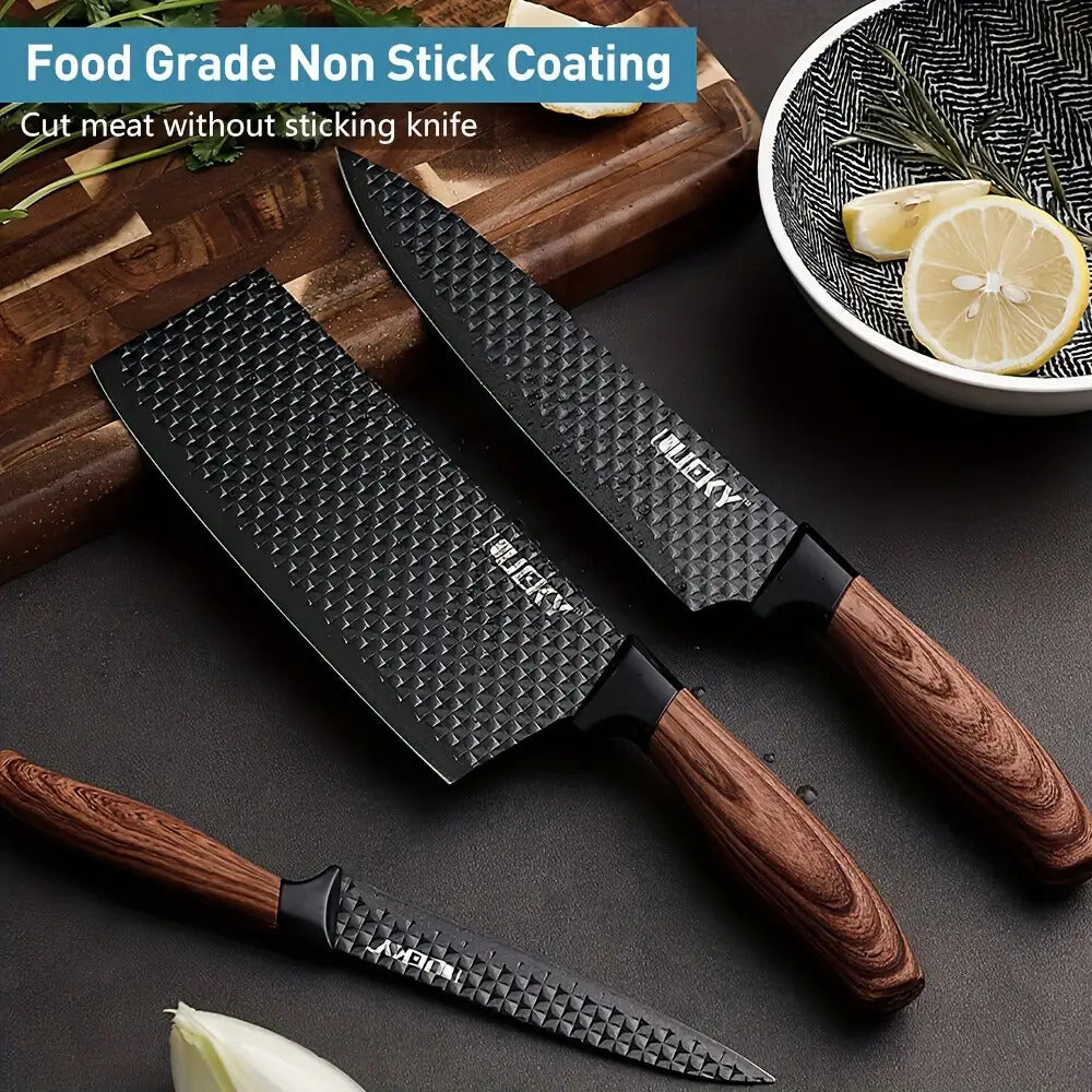 6pcs kitchen knife combo set vegetable knife slicing knife