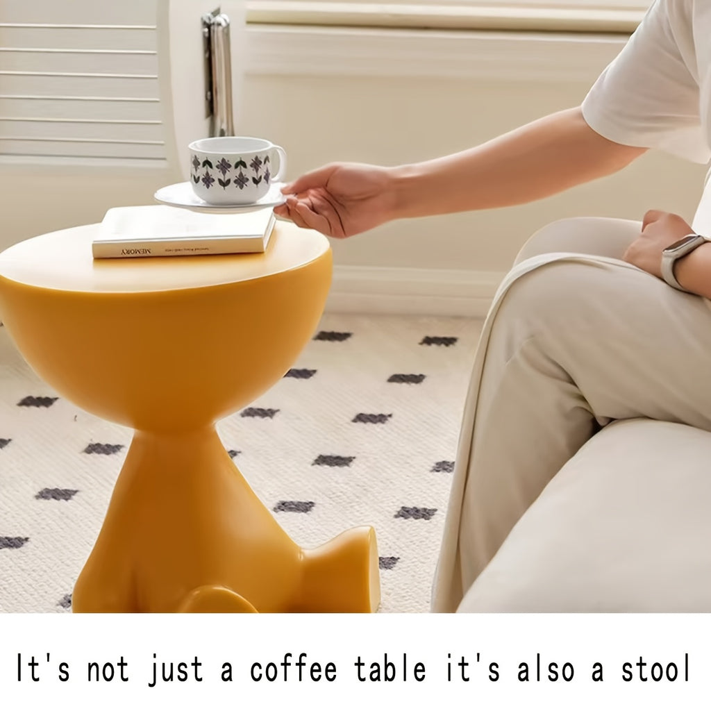 1pc modern creative bear shaped plastic bedside table