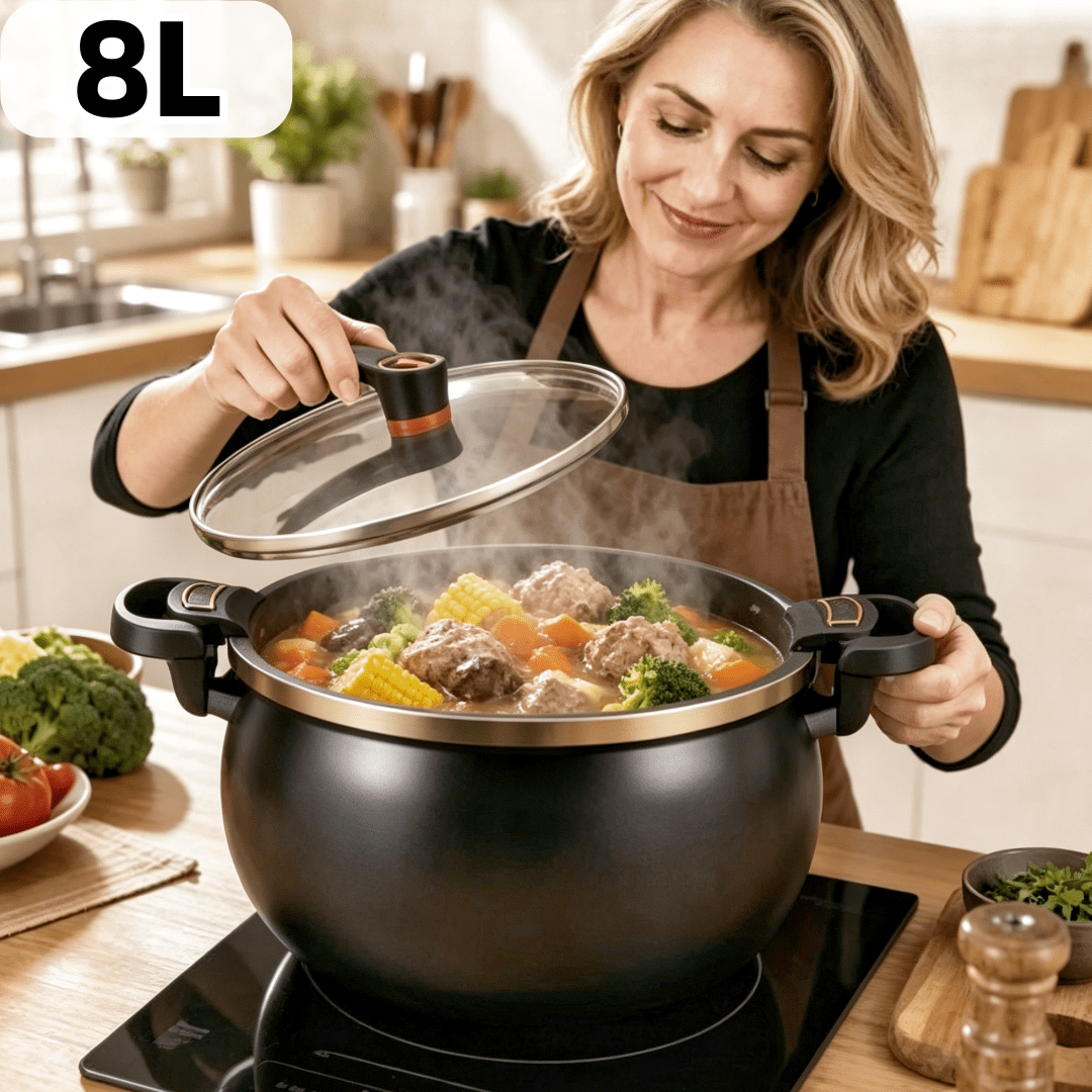 8 45qt large capacity braiser soup   lock handle non