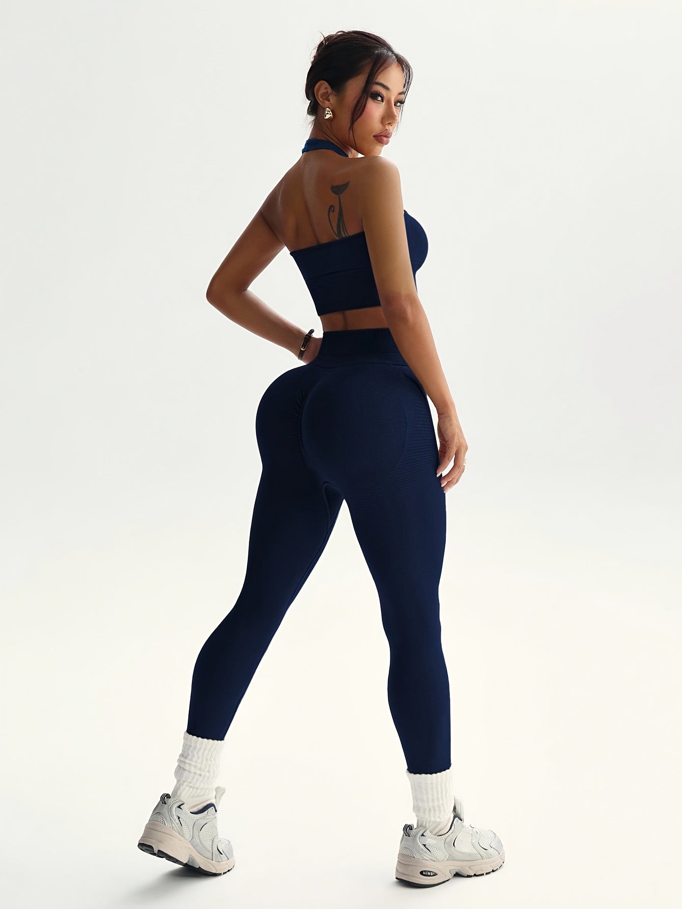 2pcs solid color fashionable   versatile womens